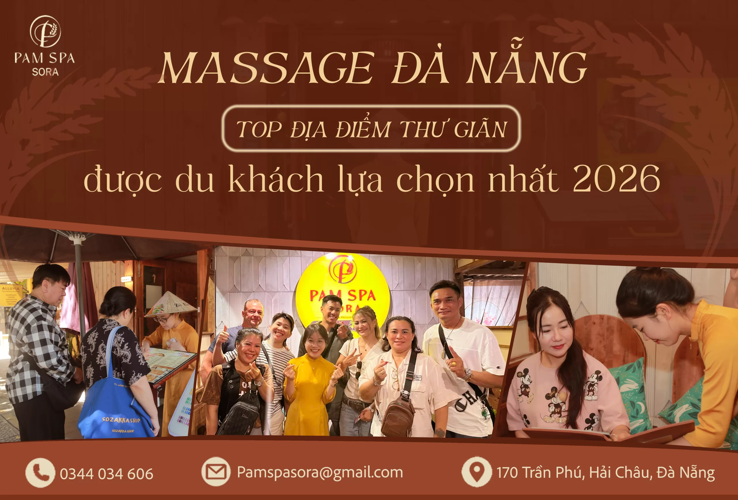 Pam spa sora & massage Đà Nẵng top địa điểm thư giãn được du khách lựa chọn nhất 2026